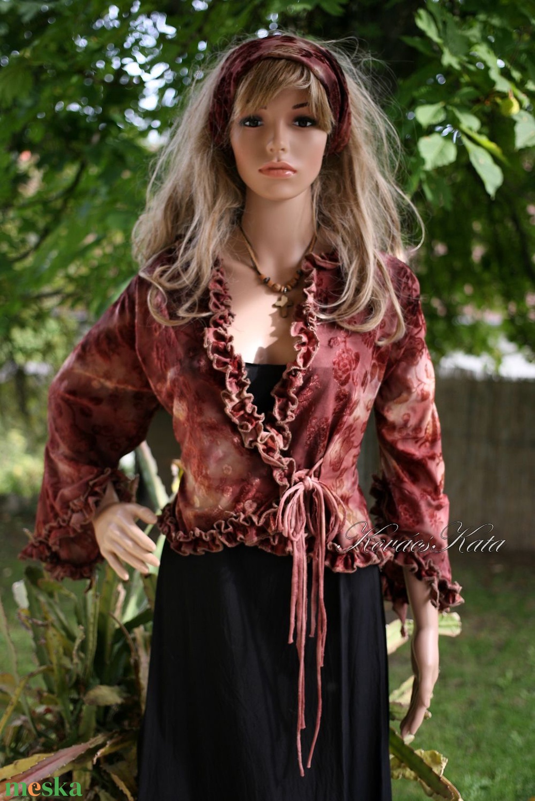 SHASHA - romantikus fodros jersey kabátka - ruha & divat - női ruha - bolero - Meska.hu SHASHA - romantikus fodros jersey kabátka - ruha & divat - női ruha - bolero - Meska.hu