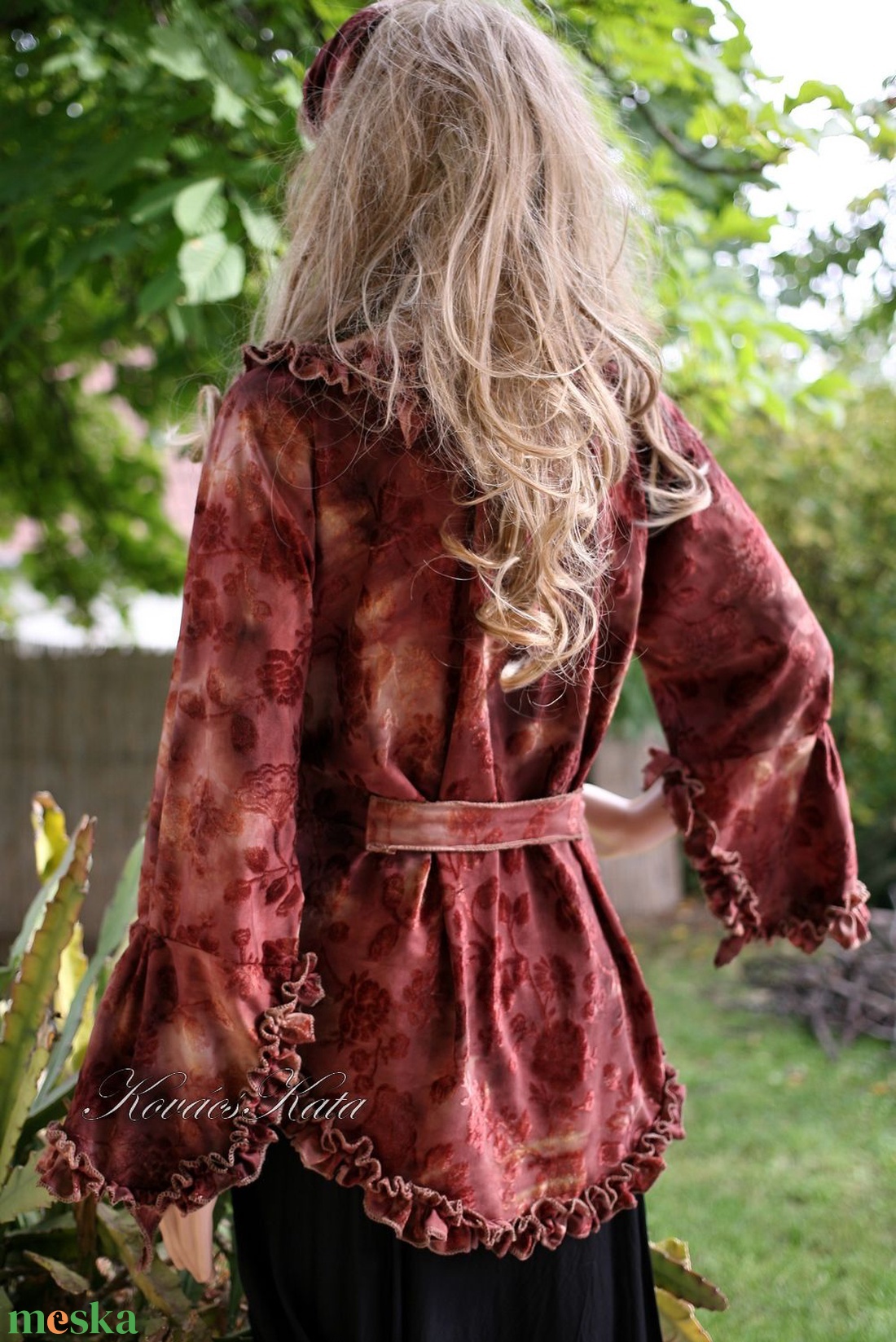 SHASHA - romantikus fodros jersey kabátka - ruha & divat - női ruha - bolero - Meska.hu SHASHA - romantikus fodros jersey kabátka - ruha & divat - női ruha - bolero - Meska.hu