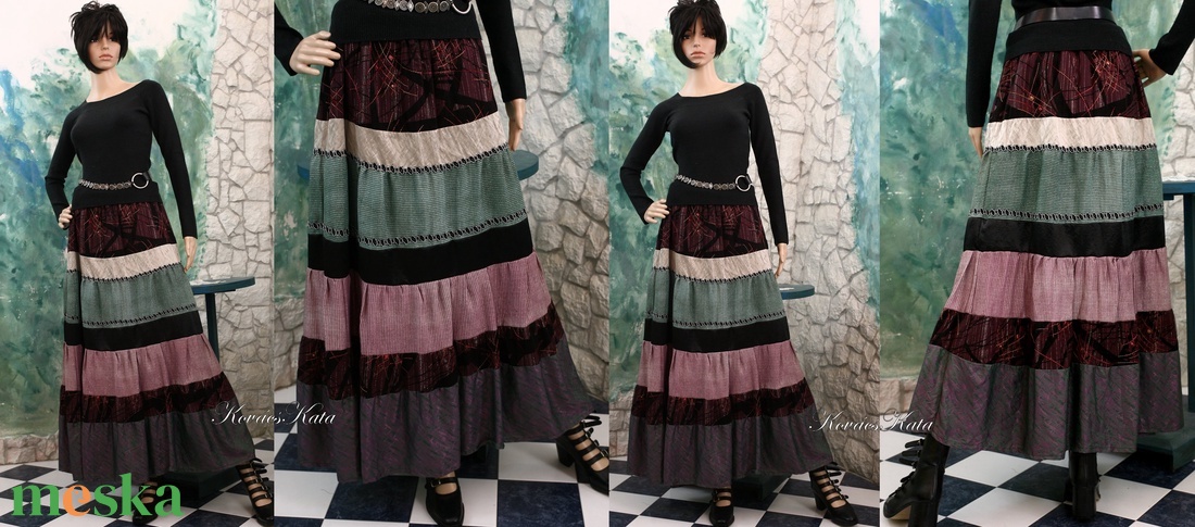 SEHEREZÁDÉ - romantikus selyem patchwork szoknya - ruha & divat - női ruha - alkalmi ruha & estélyi ruha - Meska.hu SEHEREZÁDÉ - romantikus selyem patchwork szoknya - ruha & divat - női ruha - alkalmi ruha & estélyi ruha - Meska.hu