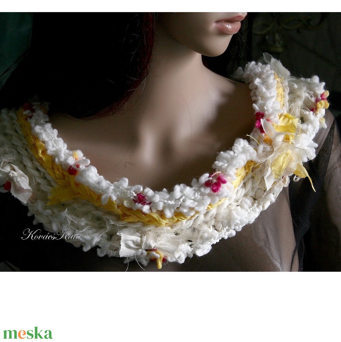 MYSTERY / POMPADOUR - art shawl - exkluzív horgolt design körsál, gallér - ruha & divat - sál, sapka, kendő - sál - Meska.hu MYSTERY / POMPADOUR - art shawl - exkluzív horgolt design körsál, gallér - ruha & divat - sál, sapka, kendő - sál - Meska.hu