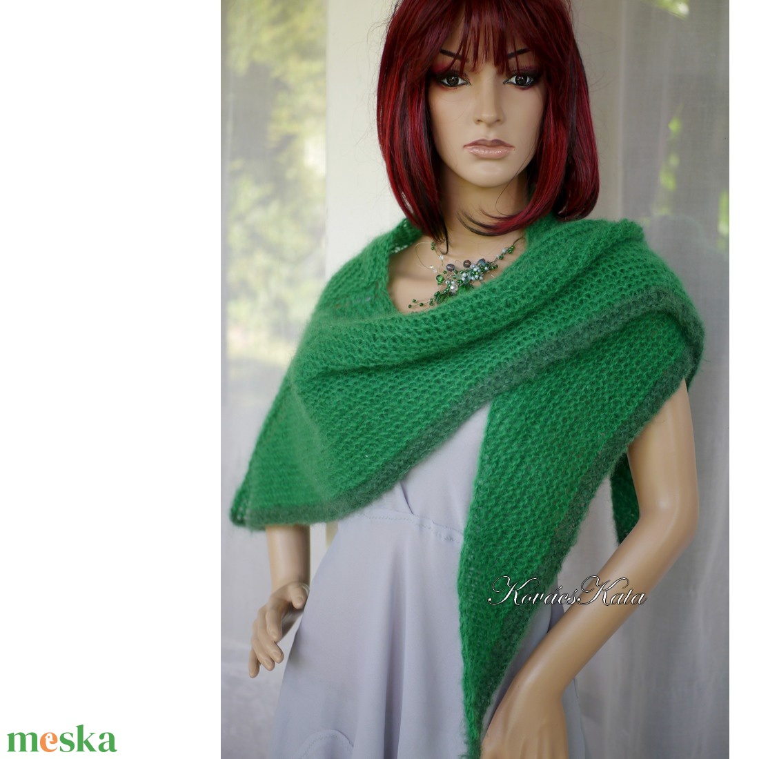 MOHAIR-SMARAGD - exkluzív kézzel kötött chunky silk-mohair vállkendő - ruha & divat - sál, sapka, kendő - vállkendő - Meska.hu MOHAIR-SMARAGD - exkluzív kézzel kötött chunky silk-mohair vállkendő - ruha & divat - sál, sapka, kendő - vállkendő - Meska.hu