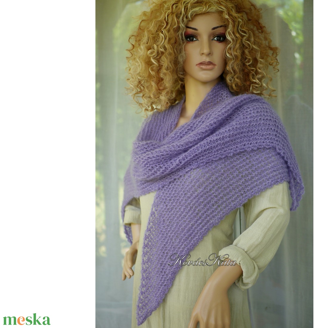 HABKENDŐ / orgona - exkluzív kézzel kötött silk mohair vállkendő - ruha & divat - sál, sapka, kendő - vállkendő - Meska.hu HABKENDŐ / orgona - exkluzív kézzel kötött silk mohair vállkendő - ruha & divat - sál, sapka, kendő - vállkendő - Meska.hu