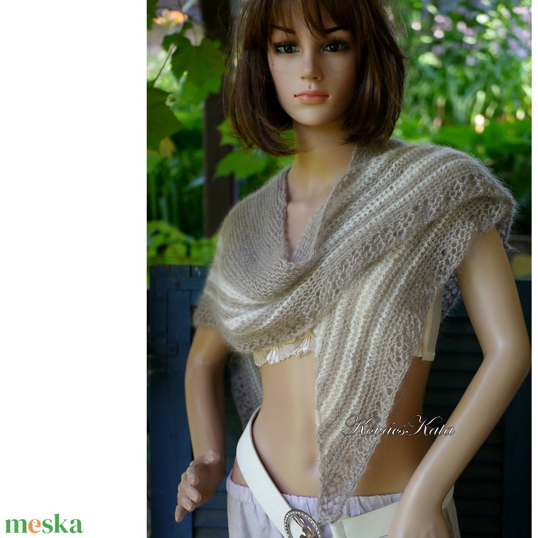 HABKENDŐ / bézs - exkluzív kézzel kötött silk mohair vállkendő - ruha & divat - sál, sapka, kendő - vállkendő - Meska.hu HABKENDŐ / bézs - exkluzív kézzel kötött silk mohair vállkendő - ruha & divat - sál, sapka, kendő - vállkendő - Meska.hu