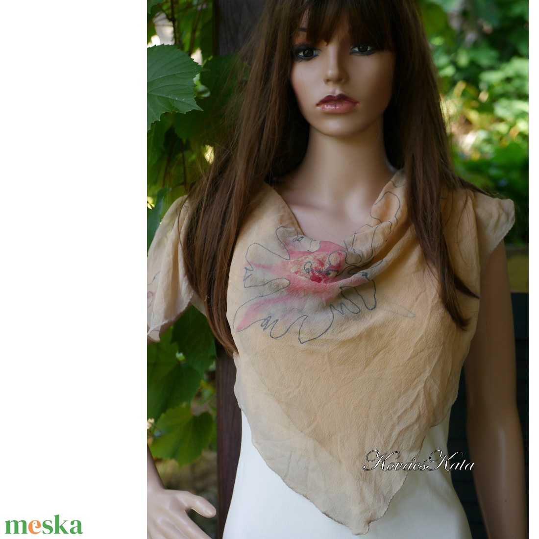 VINTAGE CHIFFON KENDŐ - exkluzív kézzel festett hernyóselyem muszlin kendő - ruha & divat - sál, sapka, kendő - kendő - Meska.hu VINTAGE CHIFFON KENDŐ - exkluzív kézzel festett hernyóselyem muszlin kendő - ruha & divat - sál, sapka, kendő - kendő - Meska.hu