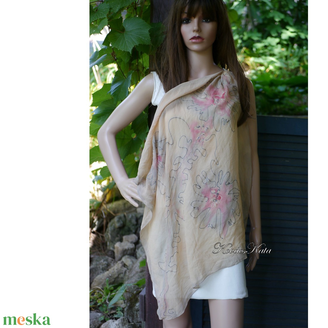 VINTAGE CHIFFON KENDŐ - exkluzív kézzel festett hernyóselyem muszlin kendő - ruha & divat - sál, sapka, kendő - kendő - Meska.hu VINTAGE CHIFFON KENDŐ - exkluzív kézzel festett hernyóselyem muszlin kendő - ruha & divat - sál, sapka, kendő - kendő - Meska.hu