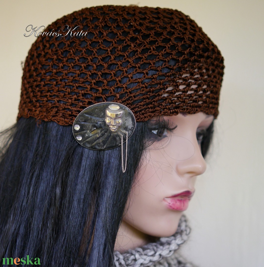 MÁTRA-SAPI - horgolt selyem flapper sapka / barna - ruha & divat - sál, sapka, kendő - sapka - Meska.hu MÁTRA-SAPI - horgolt selyem flapper sapka / barna - ruha & divat - sál, sapka, kendő - sapka - Meska.hu