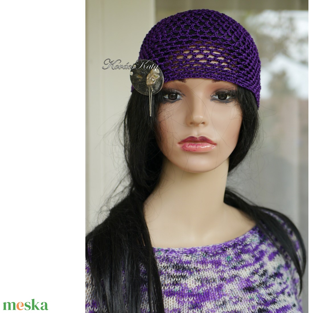 MÁTRA-SAPI - horgolt selyem flapper sapka / lila - ruha & divat - sál, sapka, kendő - sapka - Meska.hu MÁTRA-SAPI - horgolt selyem flapper sapka / lila - ruha & divat - sál, sapka, kendő - sapka - Meska.hu