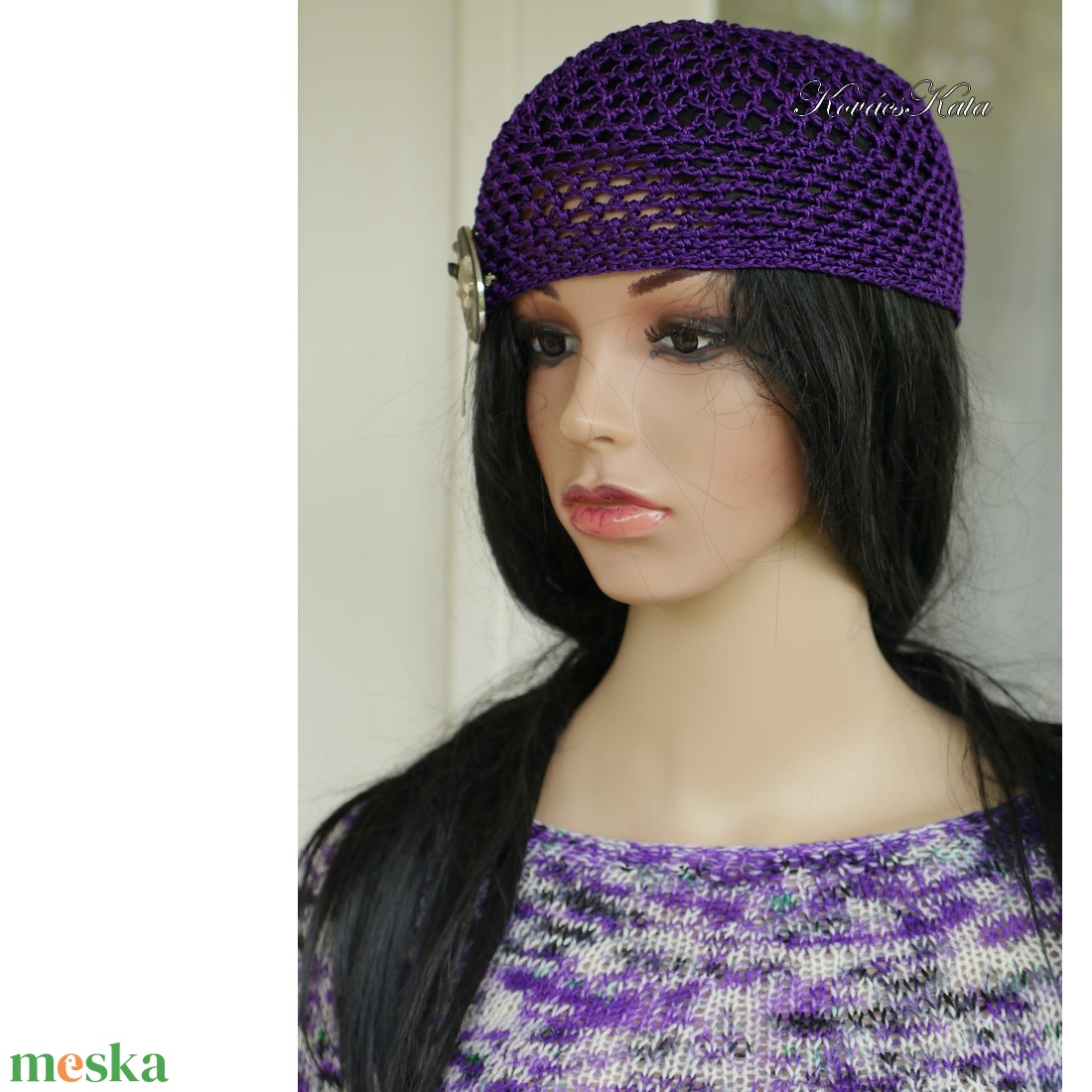 MÁTRA-SAPI - horgolt selyem flapper sapka / lila - ruha & divat - sál, sapka, kendő - sapka - Meska.hu MÁTRA-SAPI - horgolt selyem flapper sapka / lila - ruha & divat - sál, sapka, kendő - sapka - Meska.hu