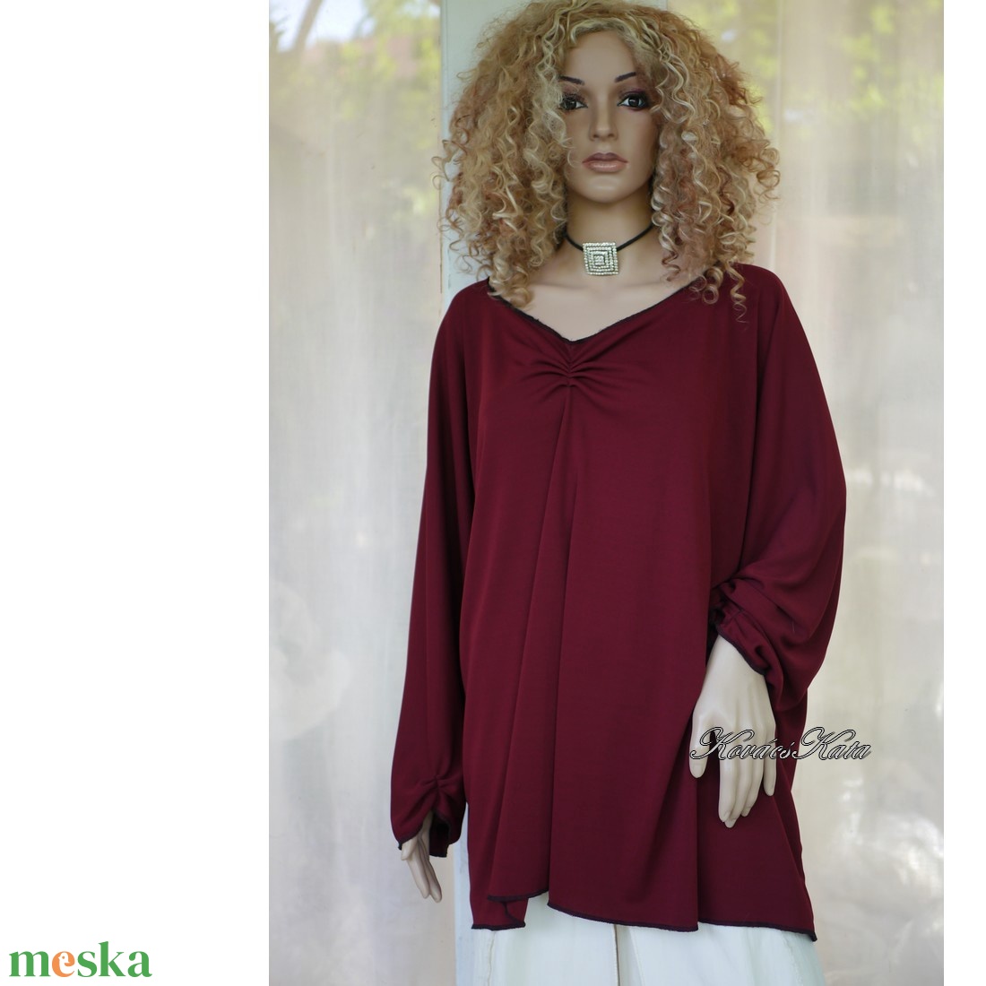 JERSEY TUNIKA - exkluzív viszkóz-jersey tunika XXL / bordó - ruha & divat - női ruha - tunika - Meska.hu JERSEY TUNIKA - exkluzív viszkóz-jersey tunika XXL / bordó - ruha & divat - női ruha - tunika - Meska.hu