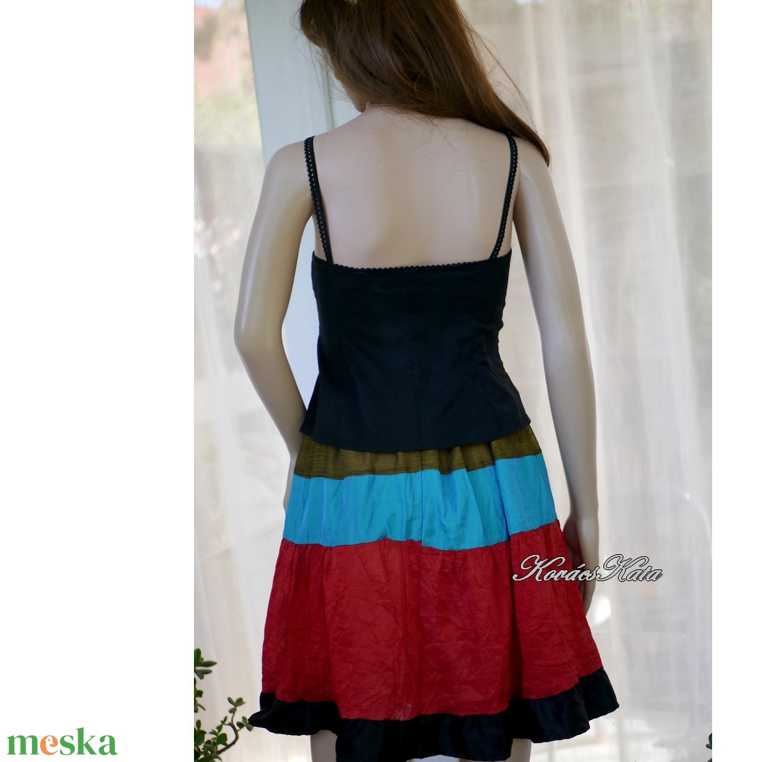 SZÍNES-SÁVOS - alkalmi selyem patchwork szoknya - ruha & divat - női ruha - alkalmi ruha & estélyi ruha - Meska.hu SZÍNES-SÁVOS - alkalmi selyem patchwork szoknya - ruha & divat - női ruha - alkalmi ruha & estélyi ruha - Meska.hu