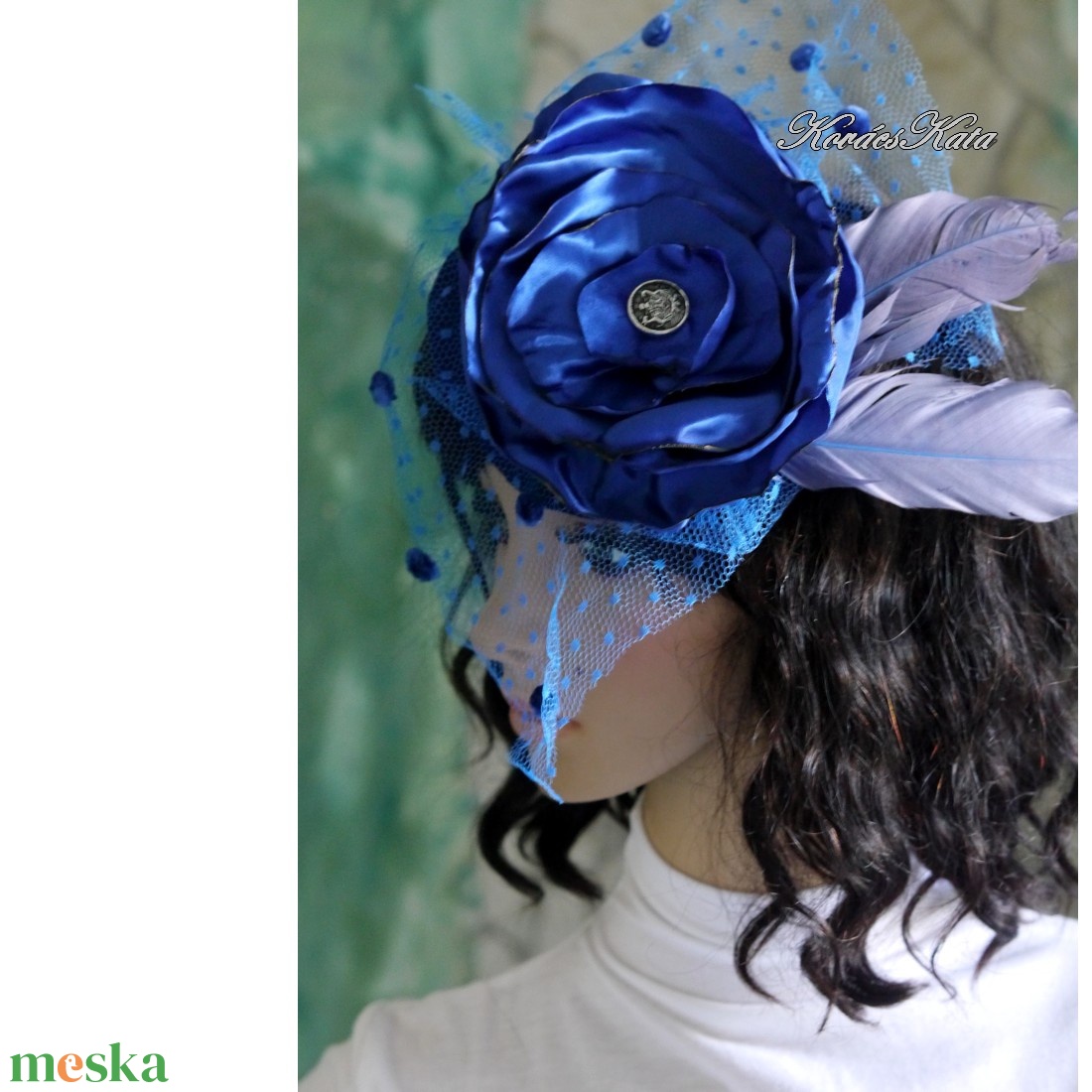 FASCINATOR / royal - PIN-UP alkalmi kalapka, fejdísz - ruha & divat - hajdísz & hajcsat - hajdísz - Meska.hu  FASCINATOR / royal - PIN-UP alkalmi kalapka, fejdísz - ruha & divat - hajdísz & hajcsat - hajdísz - Meska.hu