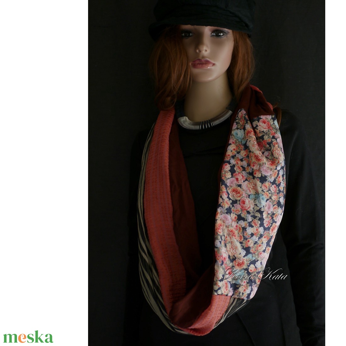 INFINITY/ mali -  patchwork körsál, csősál  - ruha & divat - sál, sapka, kendő - sál - Meska.hu