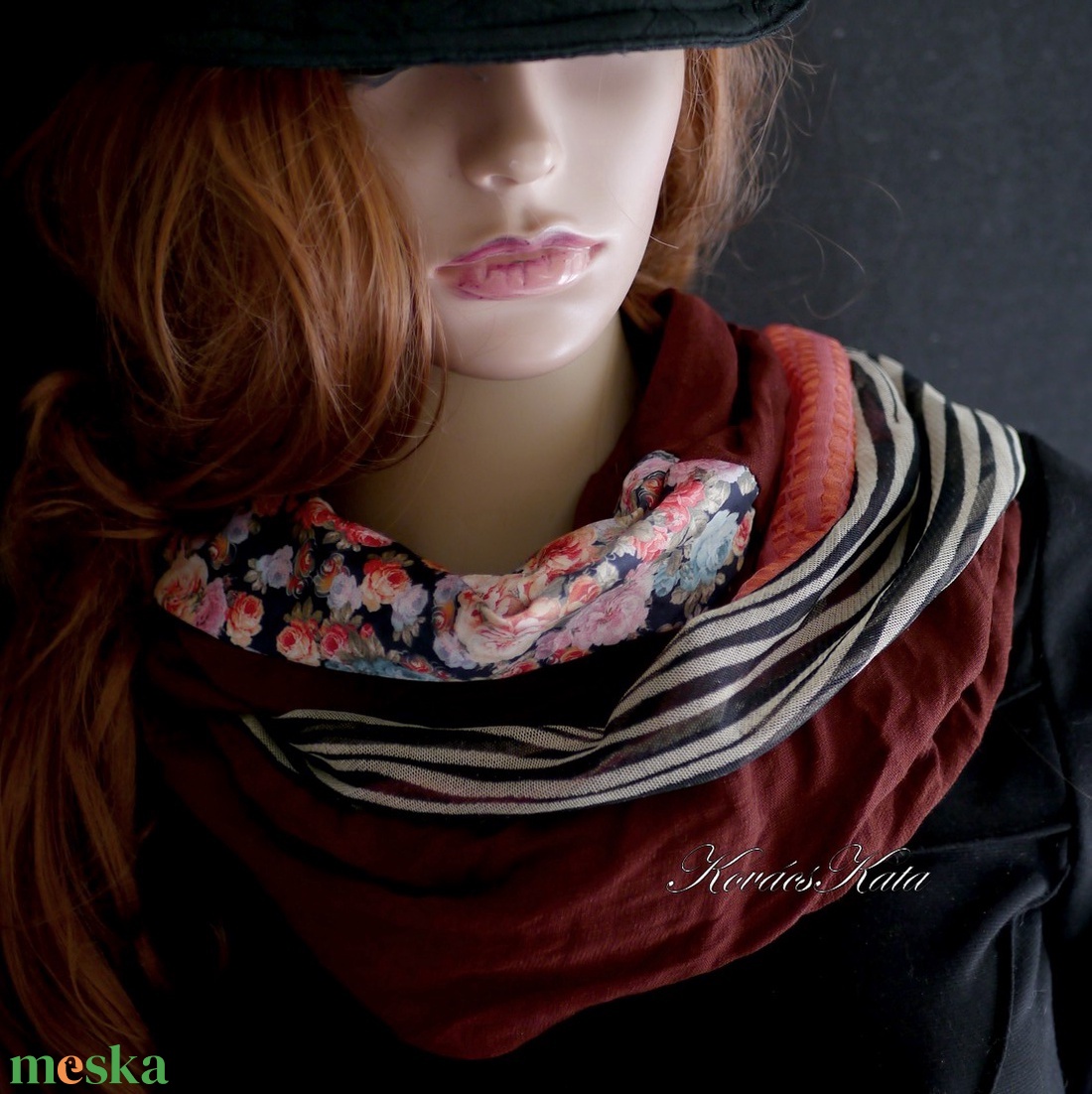 INFINITY/ mali -  patchwork körsál, csősál  - ruha & divat - sál, sapka, kendő - sál - Meska.hu