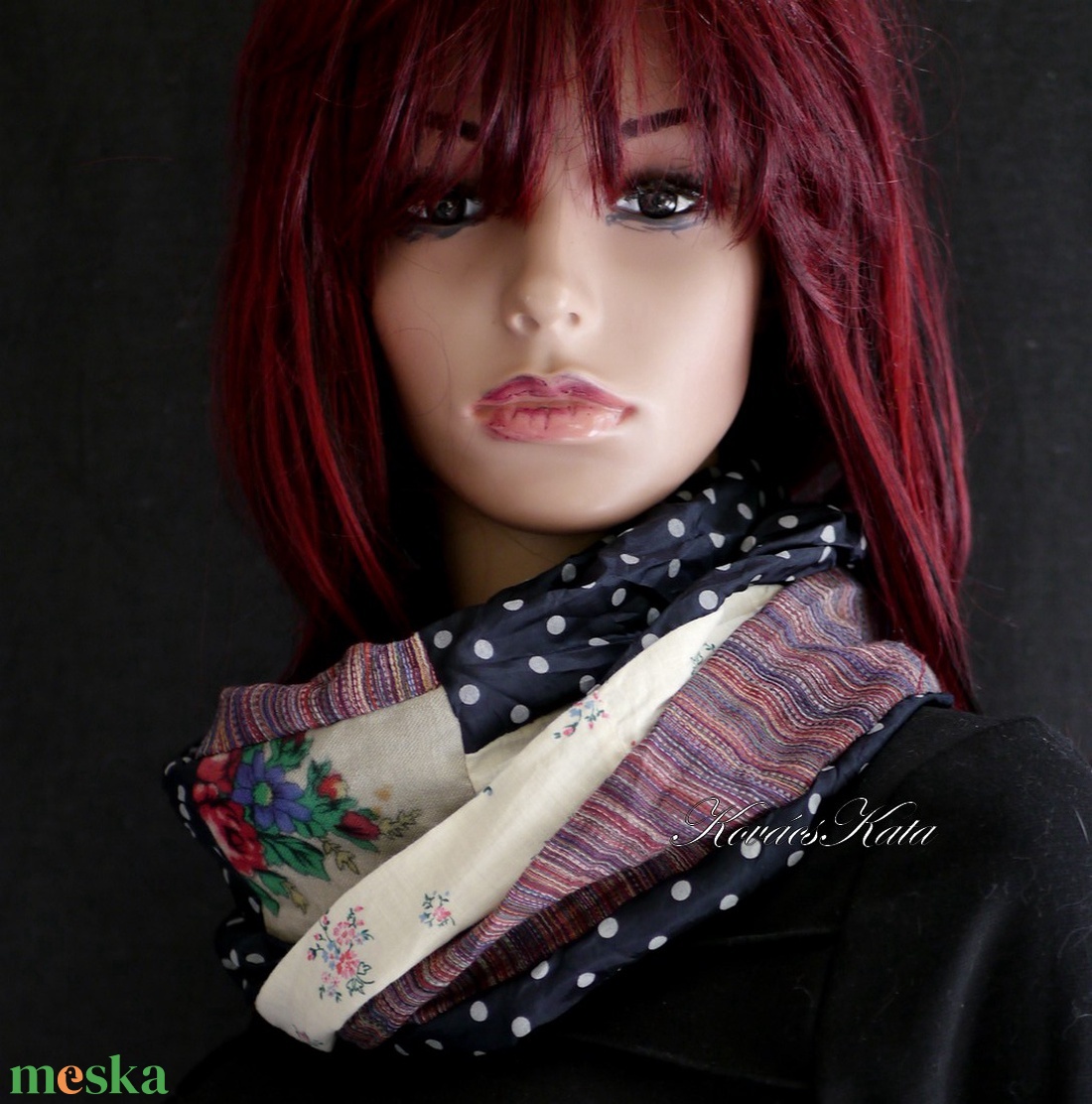 INFINITY/ nosztalgia -  patchwork körsál, csősál  - ruha & divat - sál, sapka, kendő - sál - Meska.hu