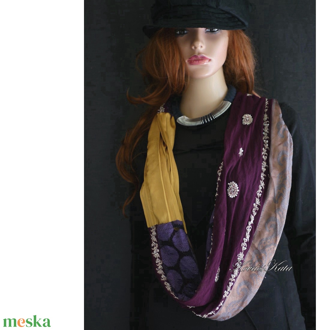 INFINITY/ india -  patchwork körsál, csősál  - ruha & divat - sál, sapka, kendő - sál - Meska.hu