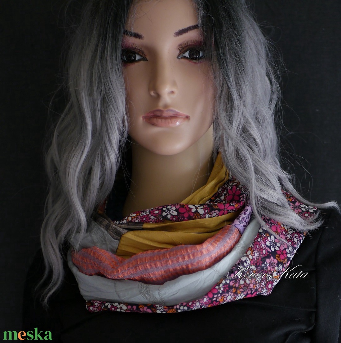 INFINITY/ szeptember -  patchwork körsál, csősál  - ruha & divat - sál, sapka, kendő - sál - Meska.hu