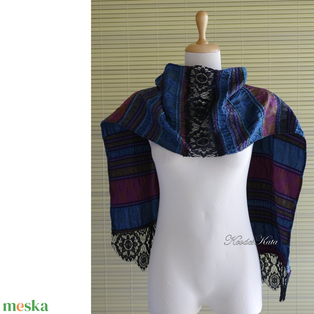 VENEZIA STÓLA - exkluzív design hernyóselyem stóla, sál  - ruha & divat - sál, sapka, kendő - stóla - Meska.hu