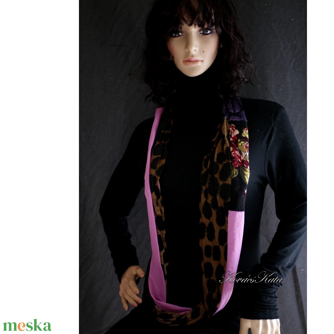 INFINITY / marokkó - exkluzív patchwork csősál, mőbiusz körsál  - ruha & divat - sál, sapka, kendő - sál - Meska.hu