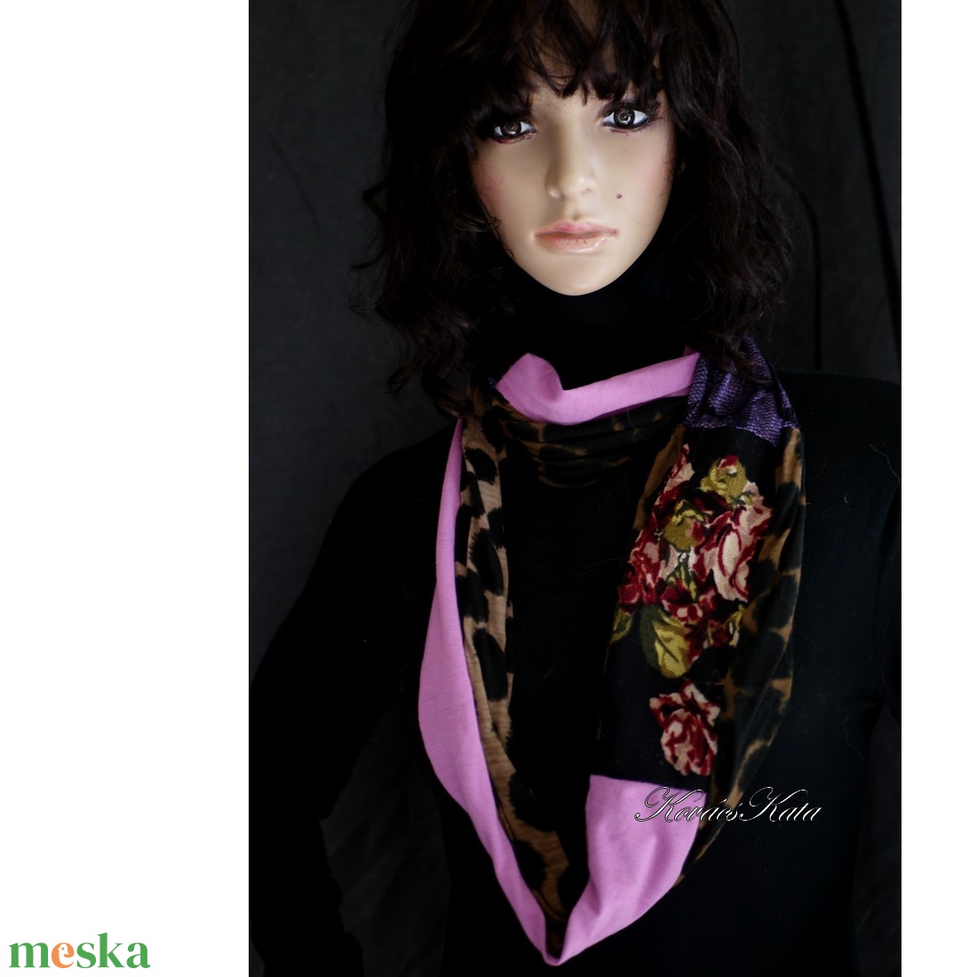 INFINITY / marokkó - exkluzív patchwork csősál, mőbiusz körsál  - ruha & divat - sál, sapka, kendő - sál - Meska.hu