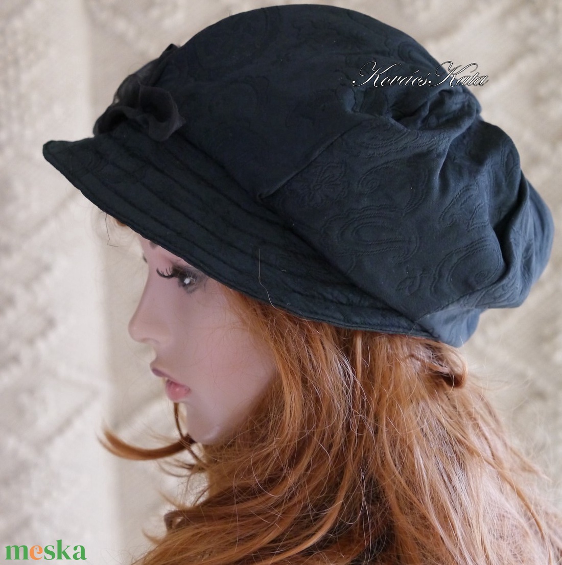 LOLI-SAPI - hernyóselyem sapka, selyem kalap - ruha & divat - sál, sapka, kendő - kalap - Meska.hu