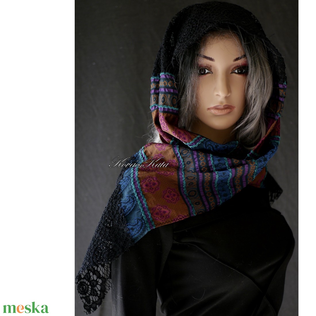 VENEZIA SÁL - exkluzív design hernyóselyem stóla, sál  - ruha & divat - sál, sapka, kendő - stóla - Meska.hu