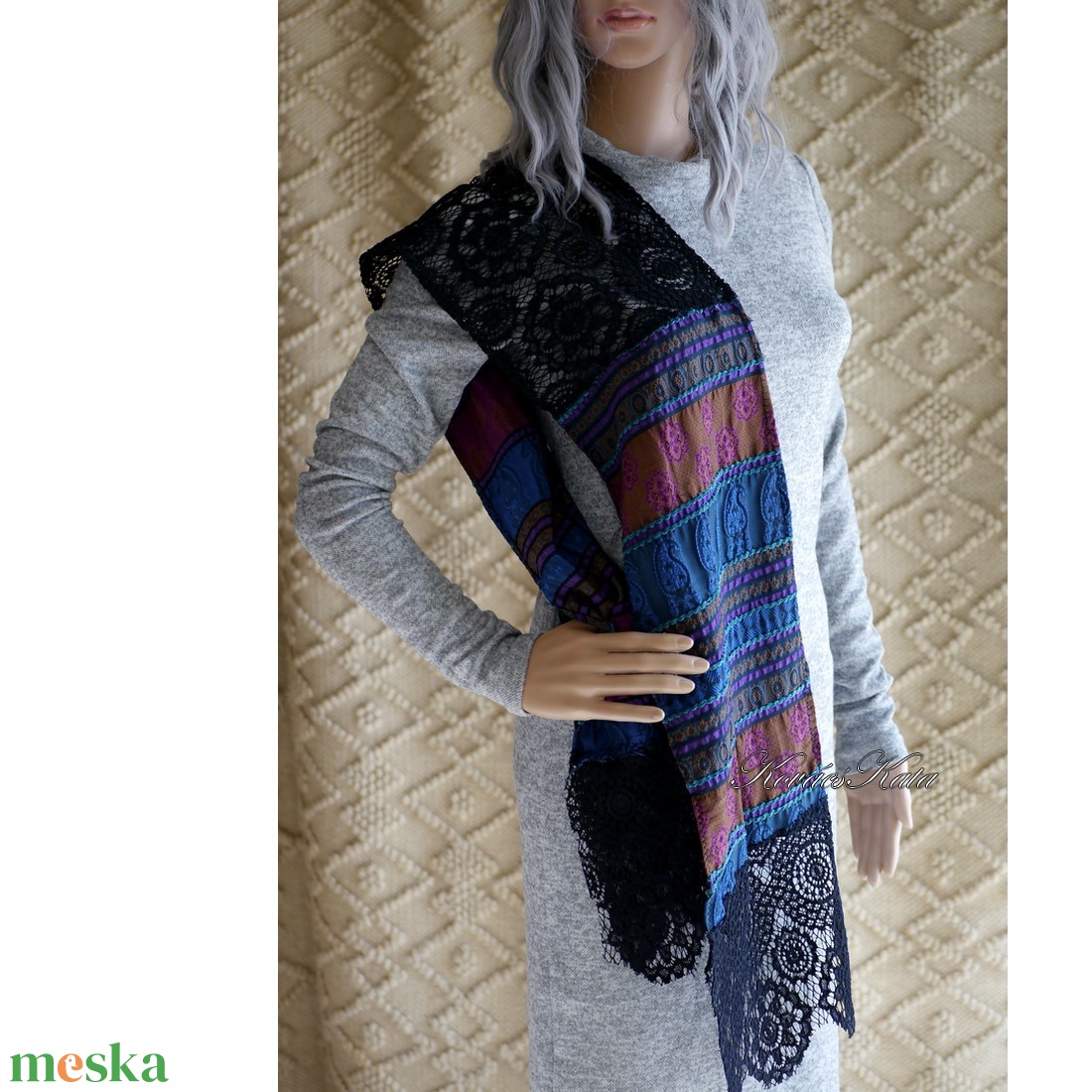 VENEZIA SÁL - exkluzív design hernyóselyem stóla, sál  - ruha & divat - sál, sapka, kendő - stóla - Meska.hu