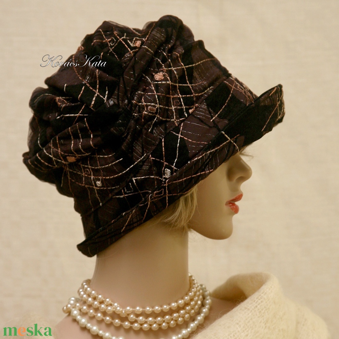 ERNA / orient - exkluzív design flapper-kalap - ruha & divat - sál, sapka, kendő - kalap - Meska.hu