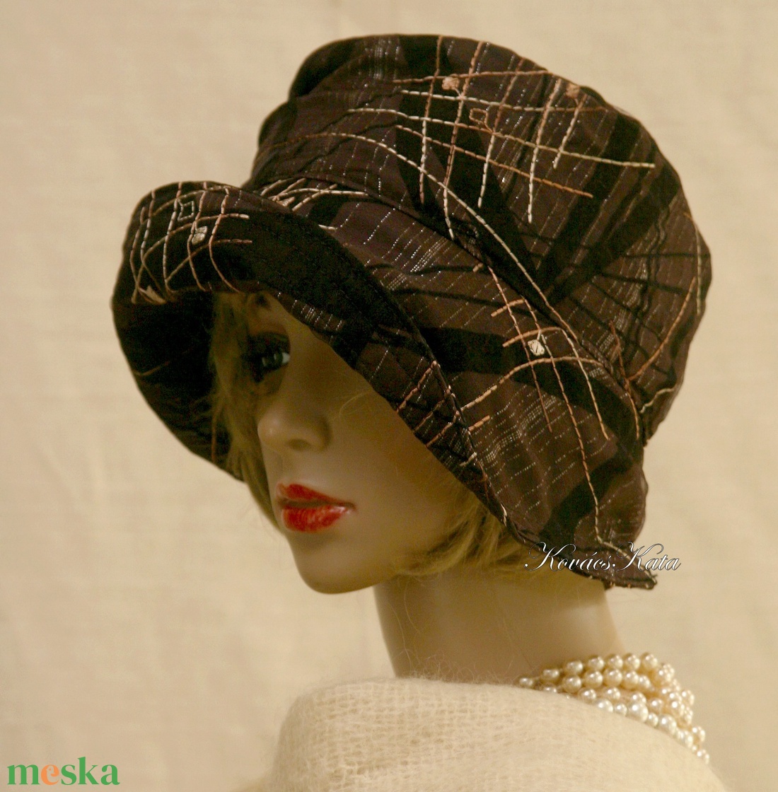 ERNA / orient - exkluzív design flapper-kalap - ruha & divat - sál, sapka, kendő - kalap - Meska.hu