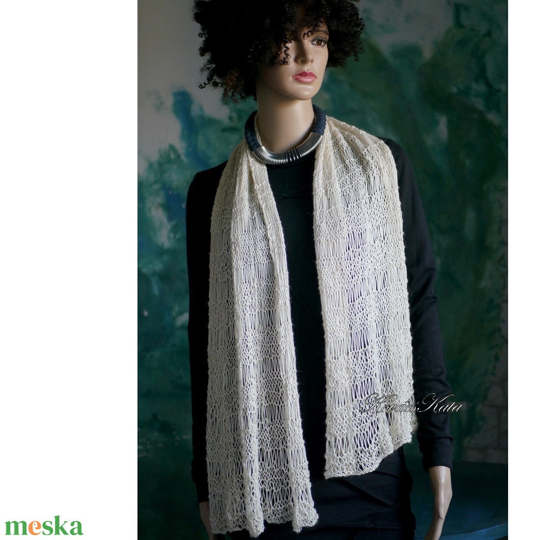 BABYALPACA SILK SÁLKENDŐ - exkluzív kézzel kötött vállkendő - ruha & divat - sál, sapka, kendő - stóla - Meska.hu