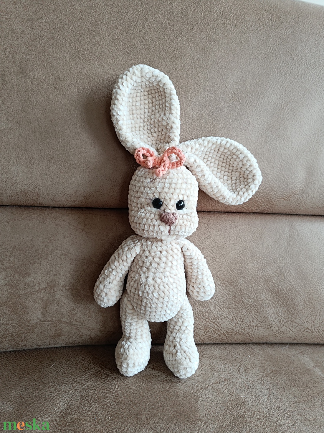 Horgolt nyuszi  - játék & sport - plüssállat & játékfigura - nyuszi - Meska.hu