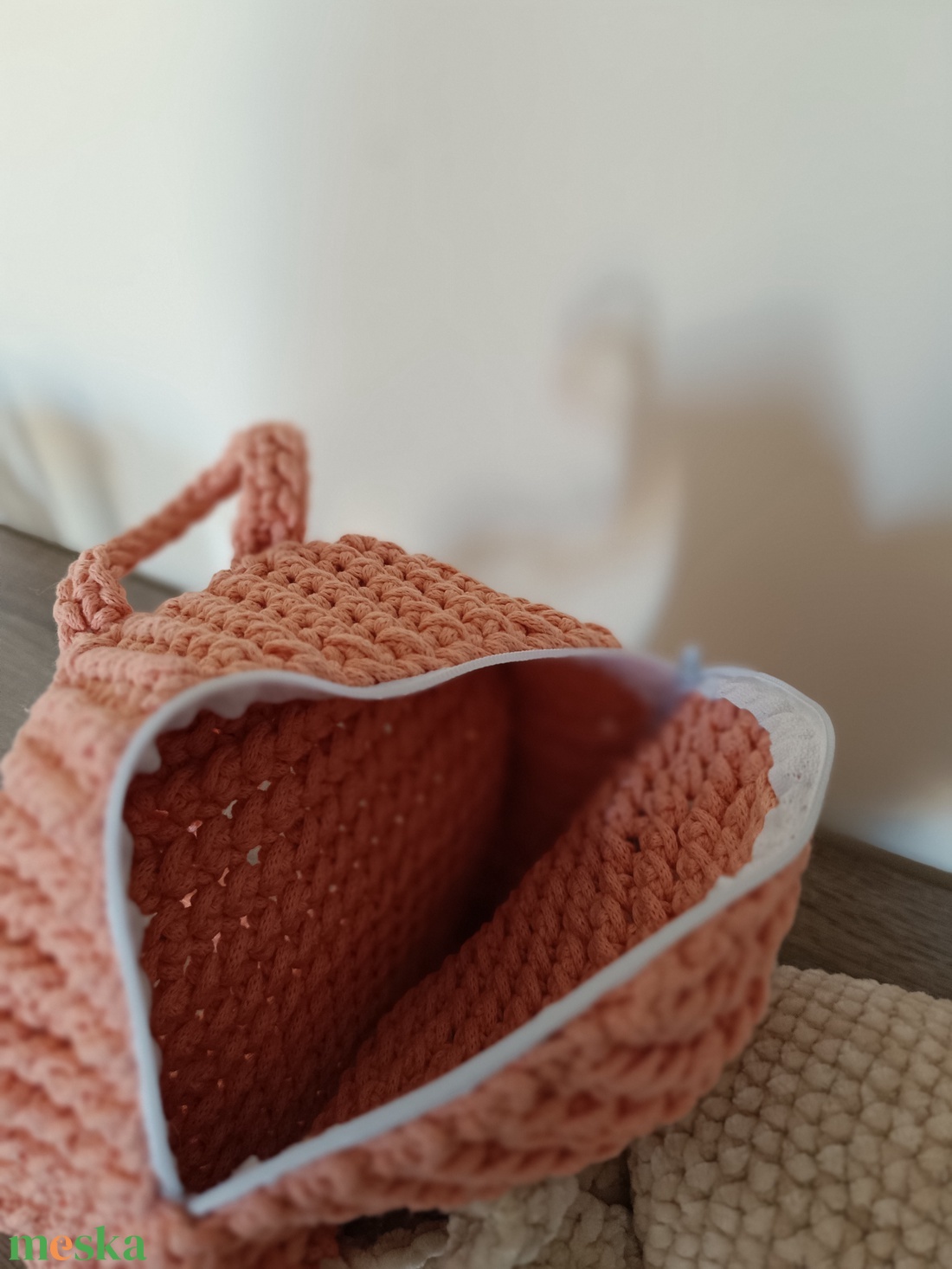 Horgolt nyuszis hátizsák 2in1 - táska & tok - hátizsák - kishátizsák - Meska.hu