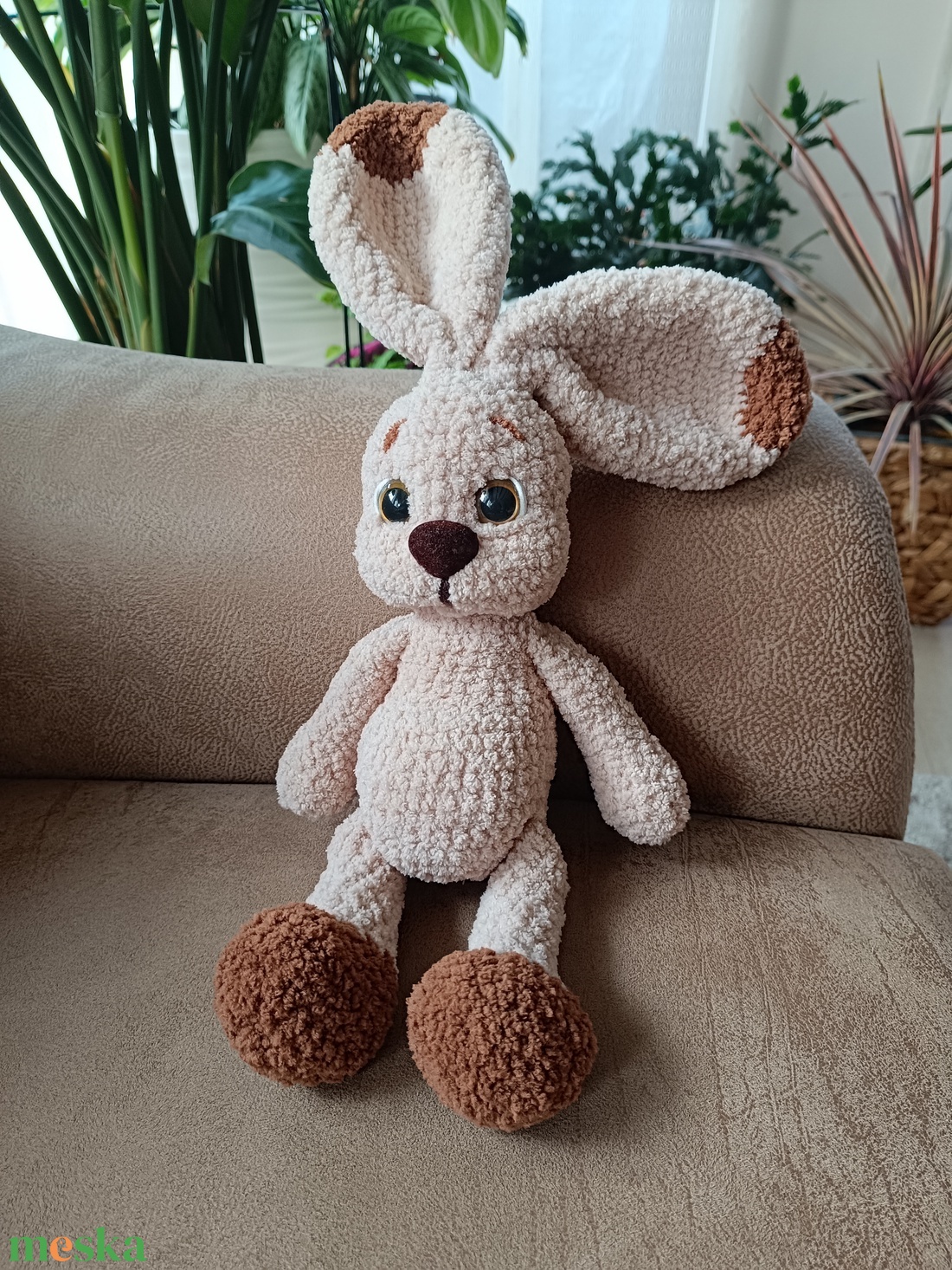 Horgolt nyuszi  - játék & sport - plüssállat & játékfigura - nyuszi - Meska.hu