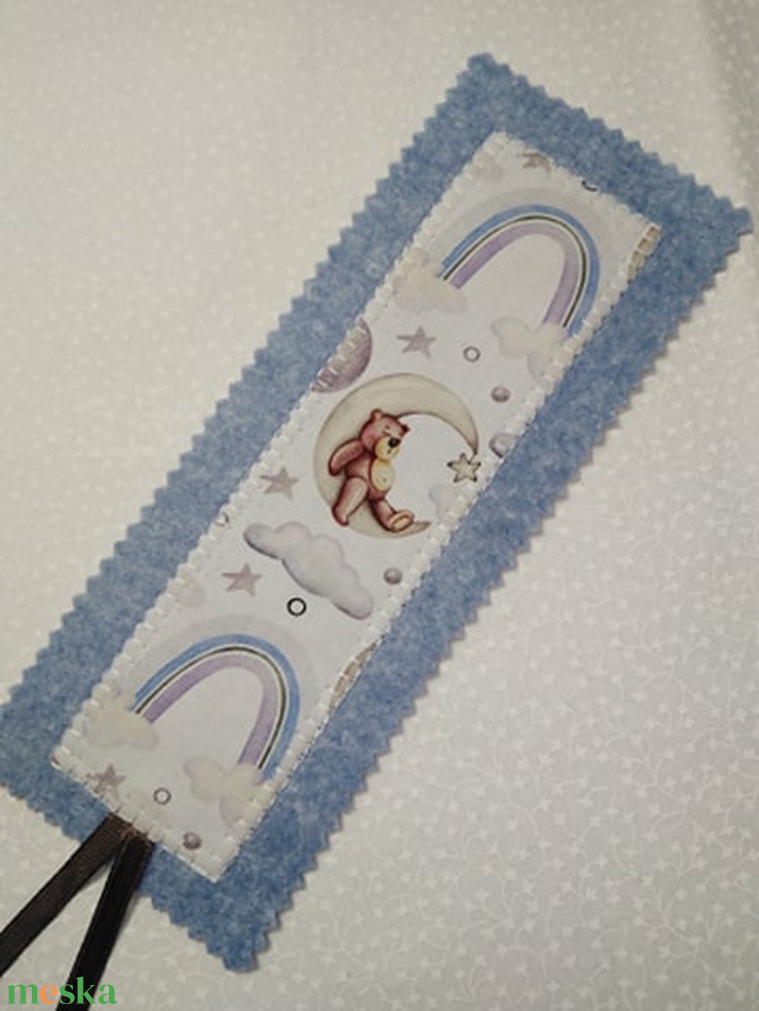 Maci a holdon-könyvjelző  - könyv & zene - könyvjelző - Meska.hu