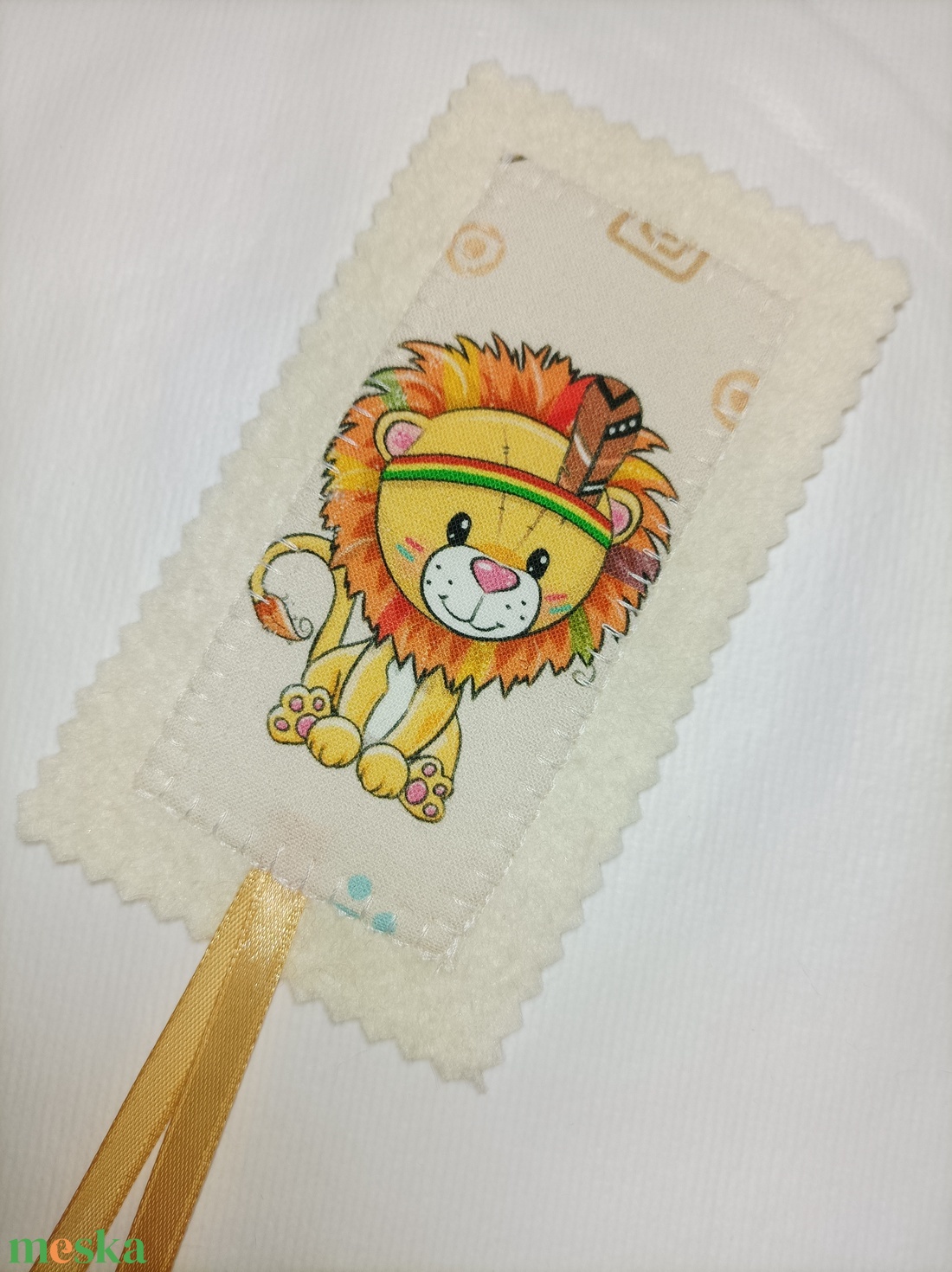 Indián tollas kis oroszlán könyvjelző  - könyv & zene - könyvjelző - Meska.hu