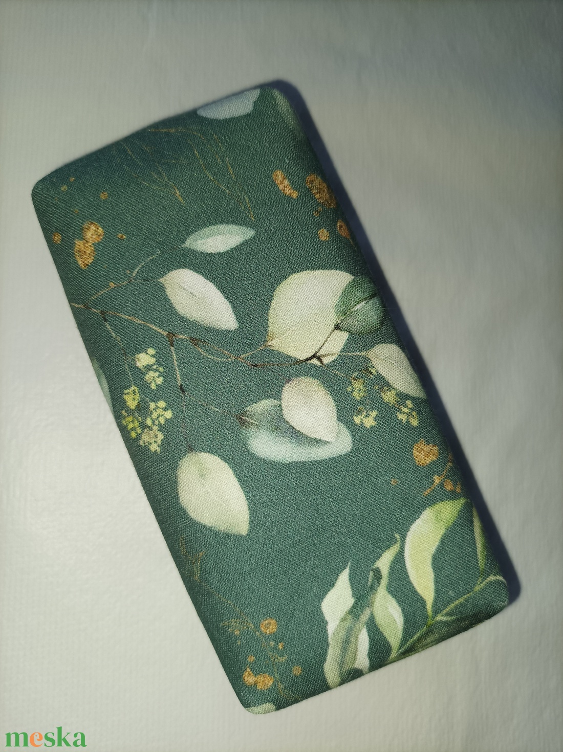 Watercolor Silver Dollar Eucaliptus-bélelt papírzsebkendő tartó - táska & tok - pénztárca & más tok - zsebkendőtartó tok - Meska.hu