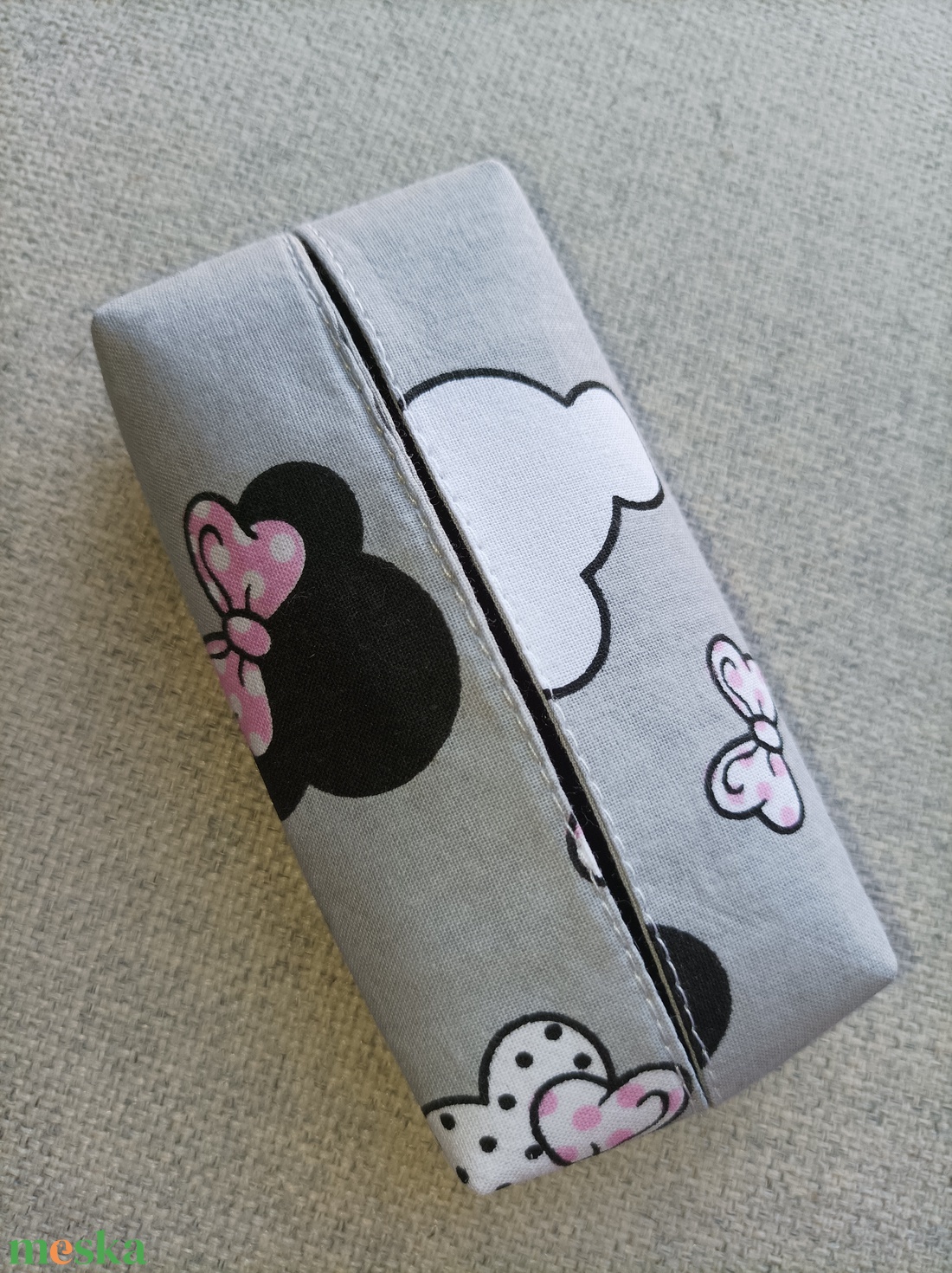 Minnies bélelt papírzsebkendő tartó - táska & tok - pénztárca & más tok - zsebkendőtartó tok - Meska.hu