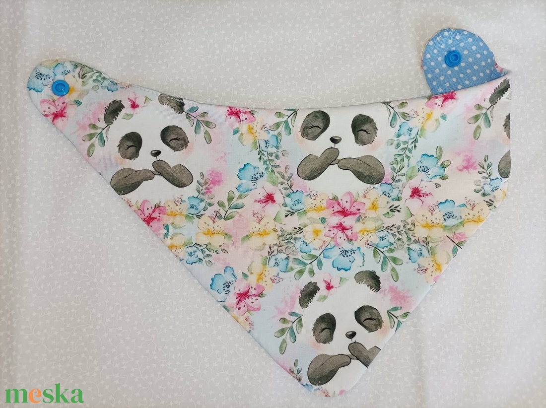 Nyálkendő-Pandás mintával kékkel kombinálva - ruha & divat - babaruha & gyerekruha - előke & nyálkendő - Meska.hu Nyálkendő-Pandás mintával kékkel kombinálva - ruha & divat - babaruha & gyerekruha - előke & nyálkendő - Meska.hu