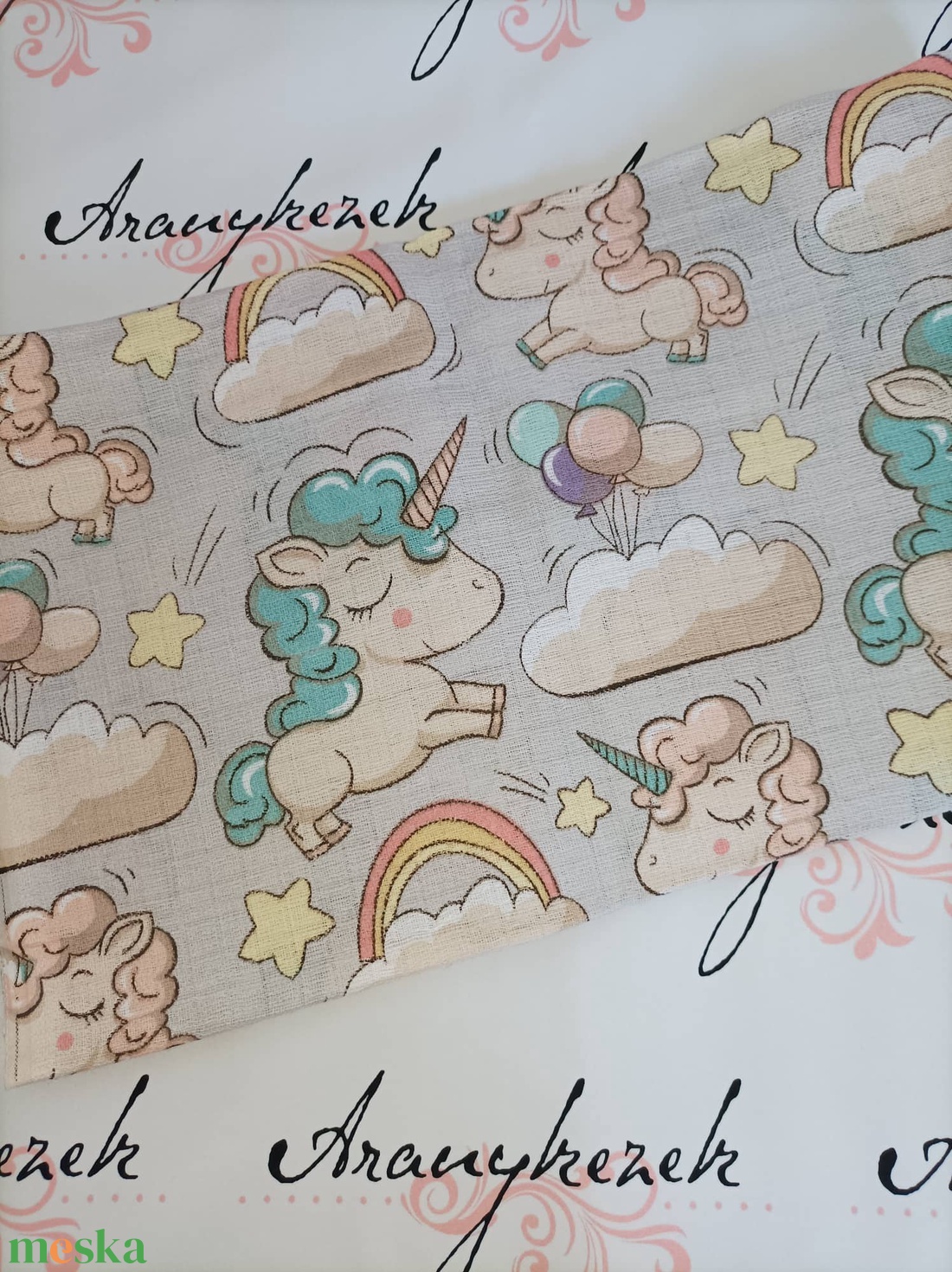 Unicornisos szürke-Textilpelus XXL méretben-babatakaró-büfcsikendő-pelenkázóalátét-ölelőkendő - szépségápolás - pelenka & babaápolás - pelenka - Meska.hu