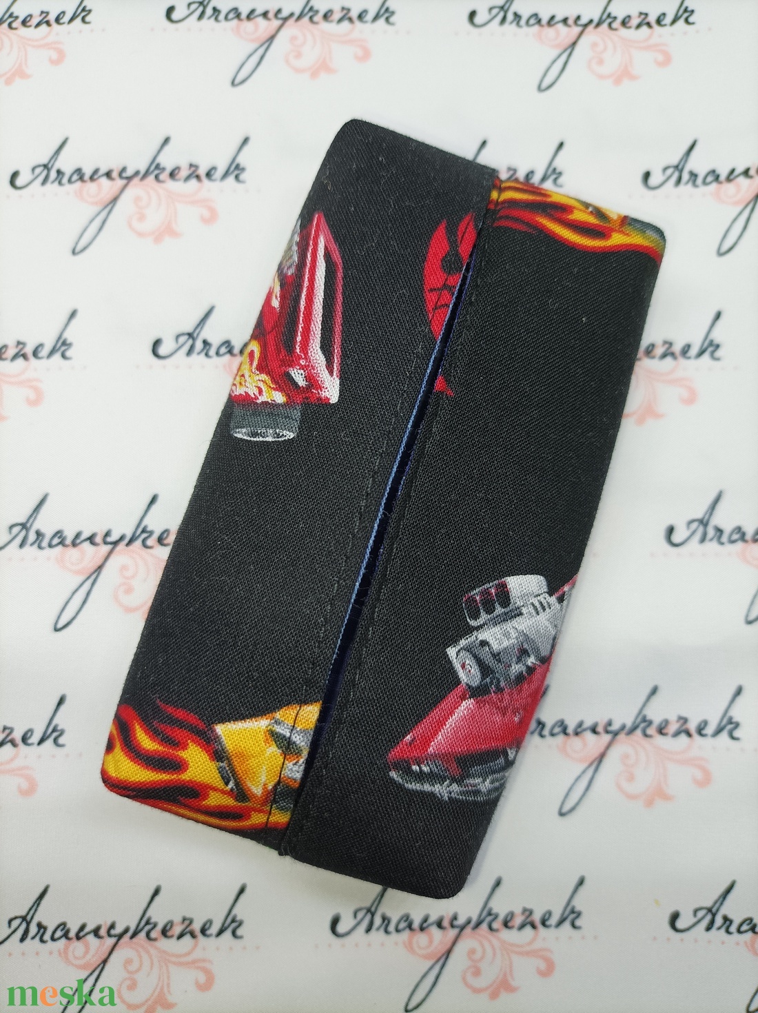 Hot Wheels-bélelt papírzsebkendő tartó - táska & tok - pénztárca & más tok - zsebkendőtartó tok - Meska.hu