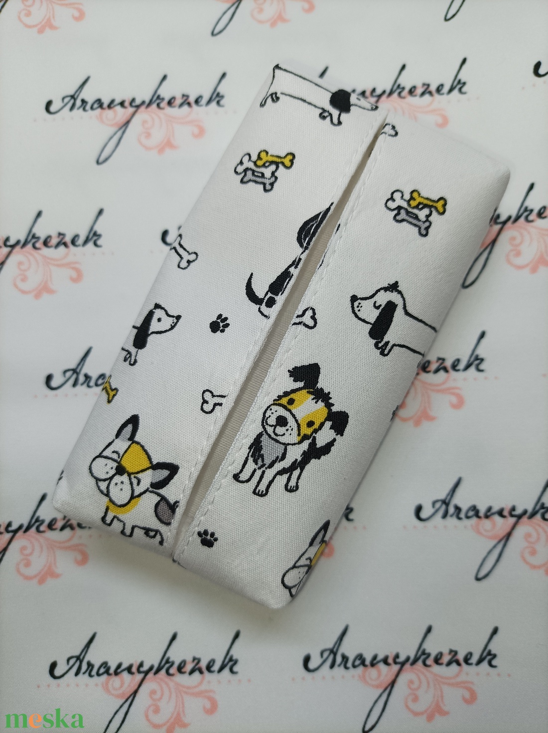 Pici kuty�s-bélelt papírzsebkendő tartó - táska & tok - pénztárca & más tok - zsebkendőtartó tok - Meska.hu