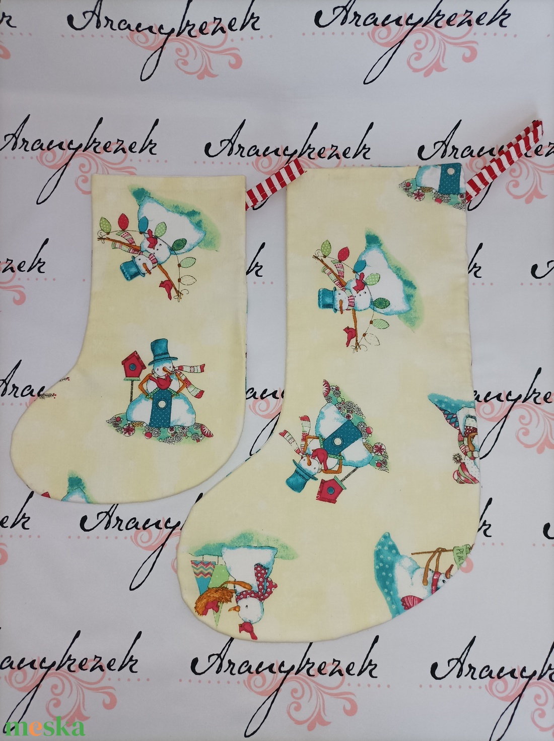 Nagy Mikulás csizma - Arany kottás - karácsony - mikulás - mikulás zsák - Meska.hu