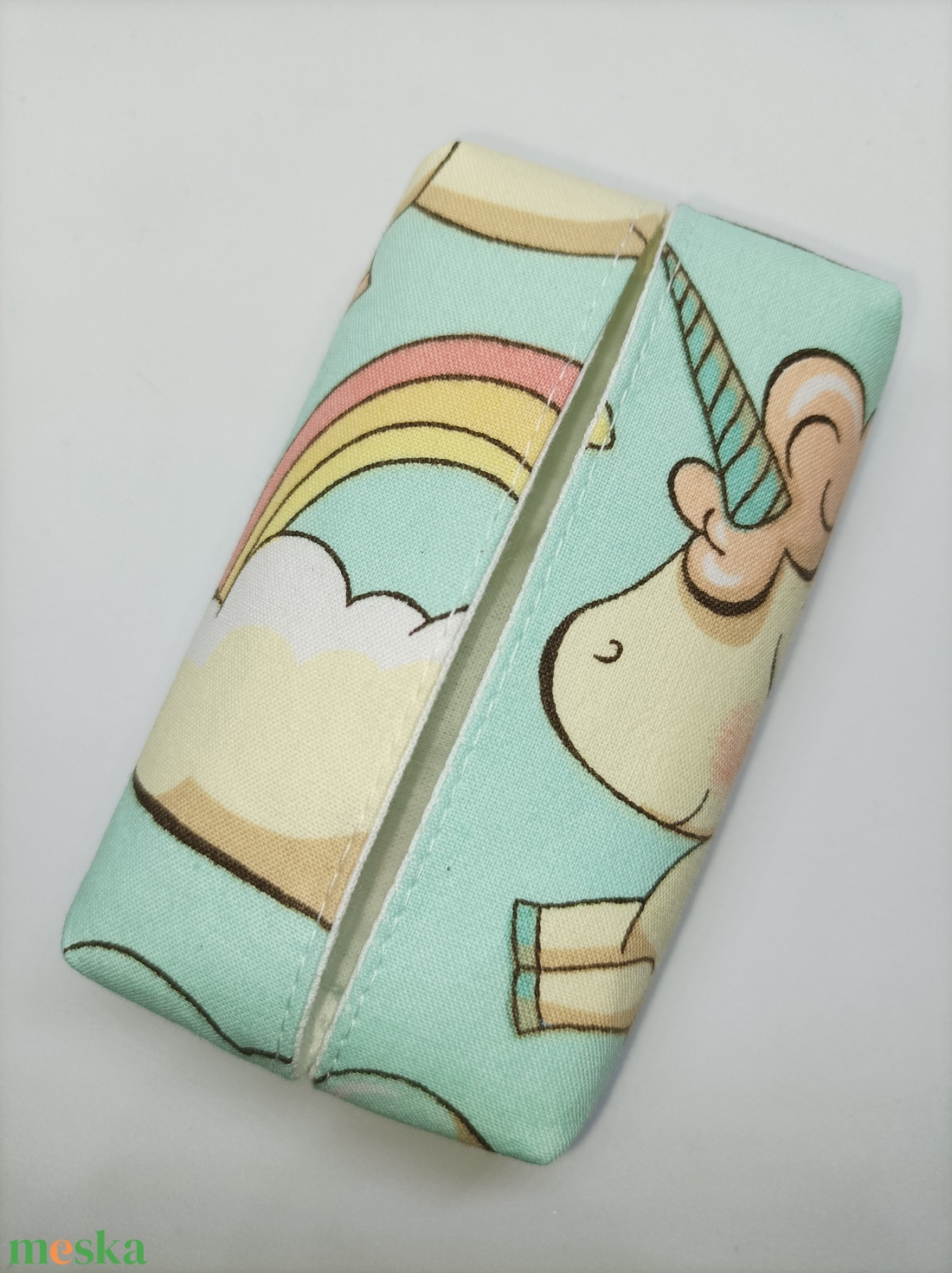 Menta-Unicornisos bélelt papírzsebkendő tartó - táska & tok - pénztárca & más tok - zsebkendőtartó tok - Meska.hu Menta-Unicornisos bélelt papírzsebkendő tartó - táska & tok - pénztárca & más tok - zsebkendőtartó tok - Meska.hu