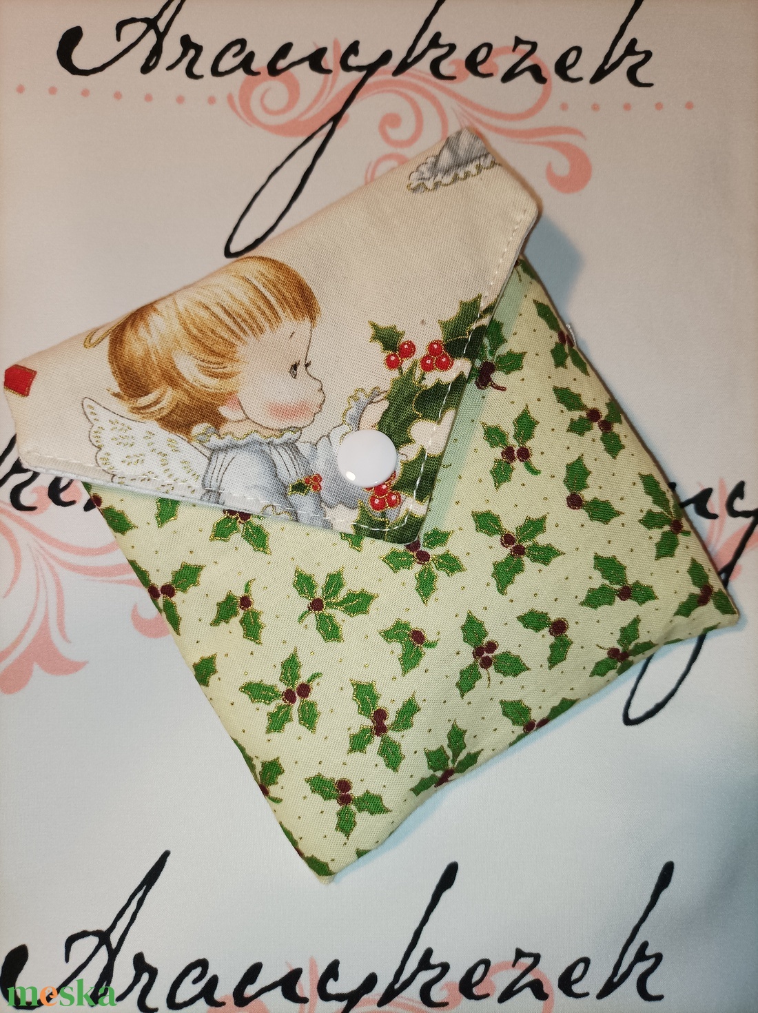 Angyalkás-arctisztító korong csomag 8db-os+neszesszer - szépségápolás - arcápolás - arctisztító korong - Meska.hu