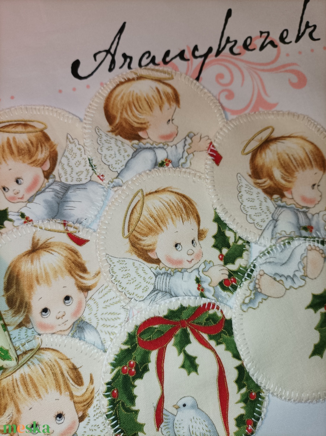 Angyalkás-arctisztító korong csomag 8db-os+neszesszer - szépségápolás - arcápolás - arctisztító korong - Meska.hu