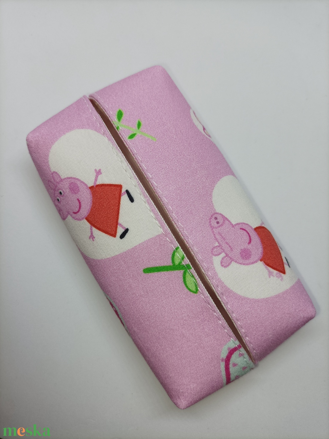 Peppa malacos-bélelt papírzsebkendő tartó - táska & tok - pénztárca & más tok - zsebkendőtartó tok - Meska.hu