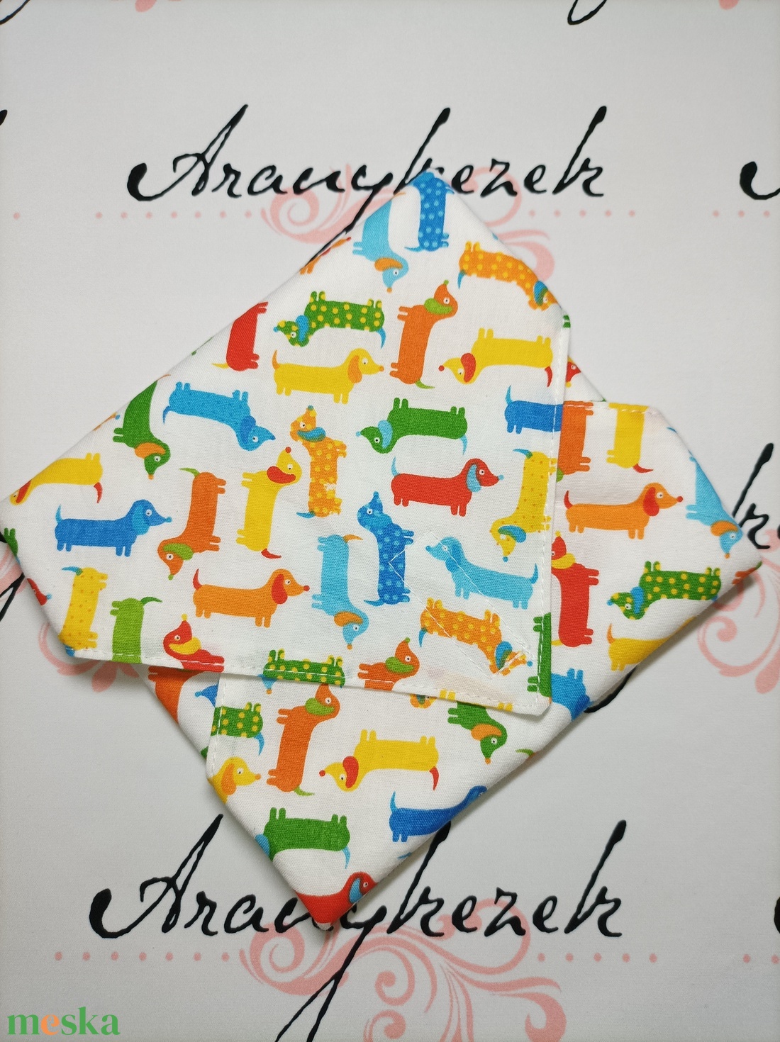Színes tacsis-újraszalvéta - táska & tok - uzsonna- & ebéd tartó - szendvics csomagoló - Meska.hu