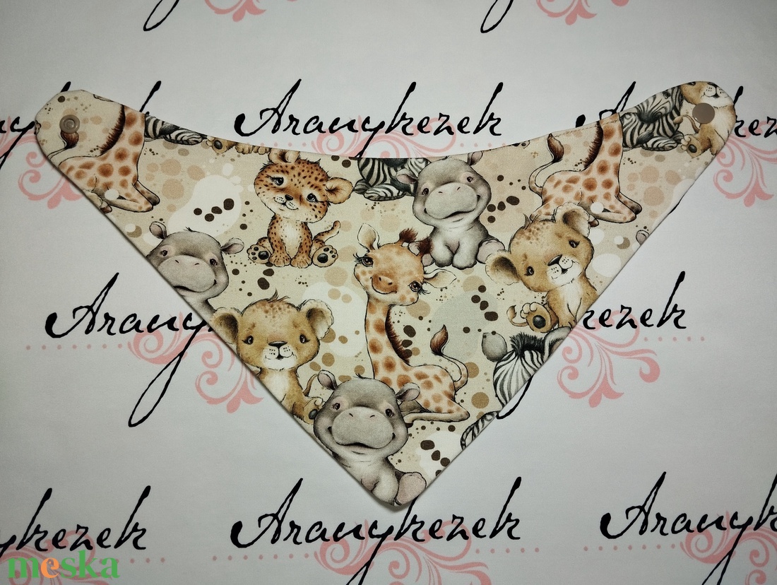 Nyálkendő-Szavanna bébis mintával - ruha & divat - babaruha & gyerekruha - előke & nyálkendő - Meska.hu Nyálkendő-Szavanna bébis mintával - ruha & divat - babaruha & gyerekruha - előke & nyálkendő - Meska.hu