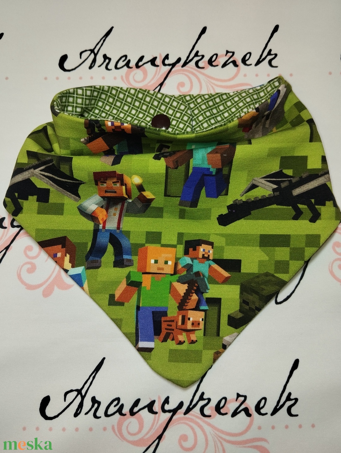 Minecraft-Nyálkendő - ruha & divat - babaruha & gyerekruha - előke & nyálkendő - Meska.hu Minecraft-Nyálkendő - ruha & divat - babaruha & gyerekruha - előke & nyálkendő - Meska.hu
