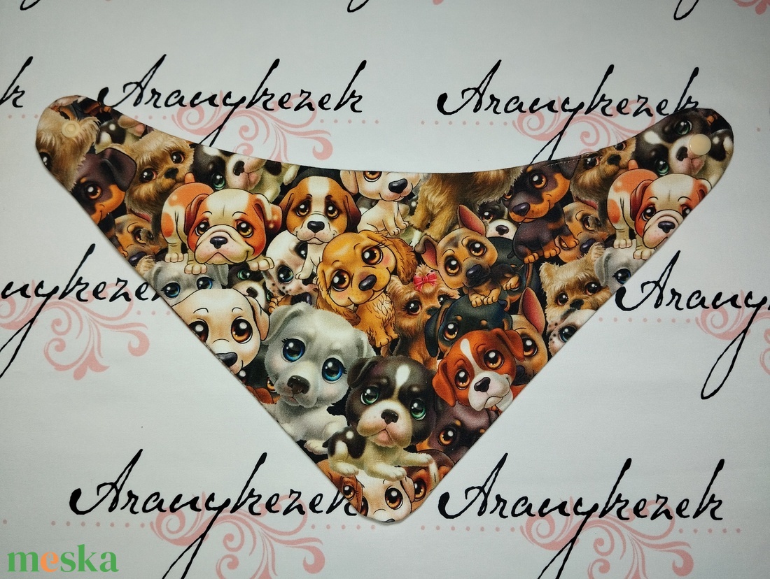 Nyálkendő-kiskutyusos mintával - ruha & divat - babaruha & gyerekruha - előke & nyálkendő - Meska.hu Nyálkendő-kiskutyusos mintával - ruha & divat - babaruha & gyerekruha - előke & nyálkendő - Meska.hu