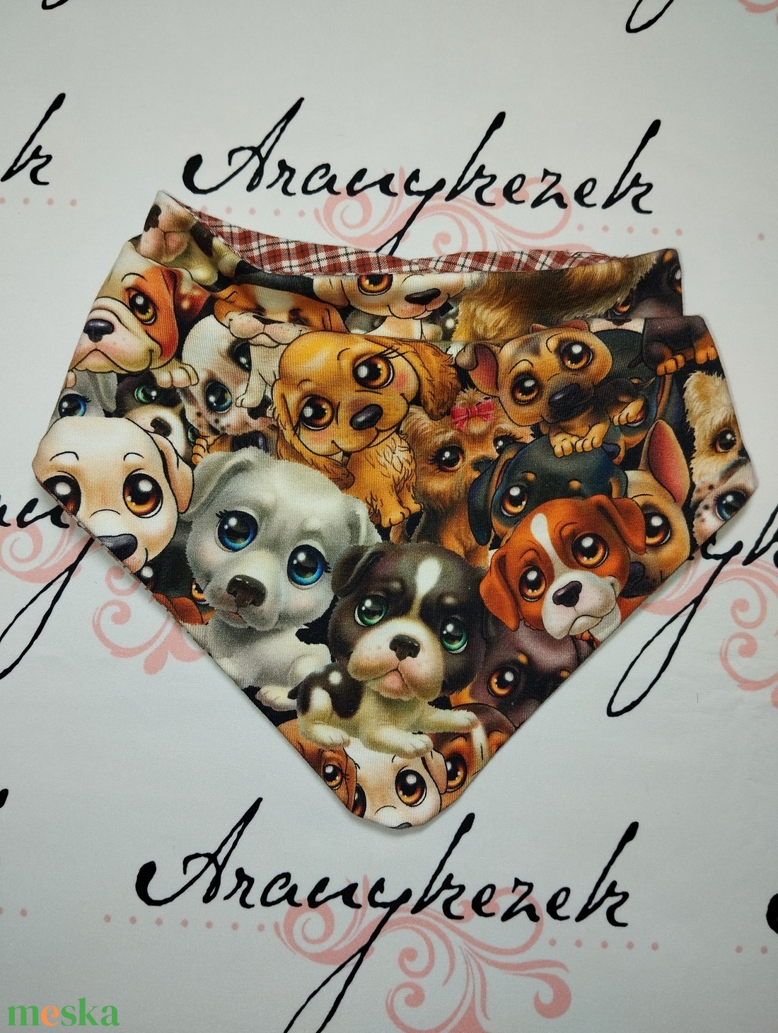 Nyálkendő-kiskutyusos mintával - ruha & divat - babaruha & gyerekruha - előke & nyálkendő - Meska.hu Nyálkendő-kiskutyusos mintával - ruha & divat - babaruha & gyerekruha - előke & nyálkendő - Meska.hu